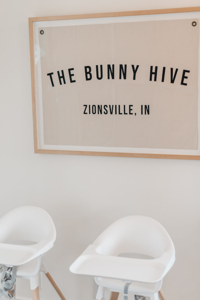 The Bunny Hive Zionsville brand photography of kids’ play space in Indiana