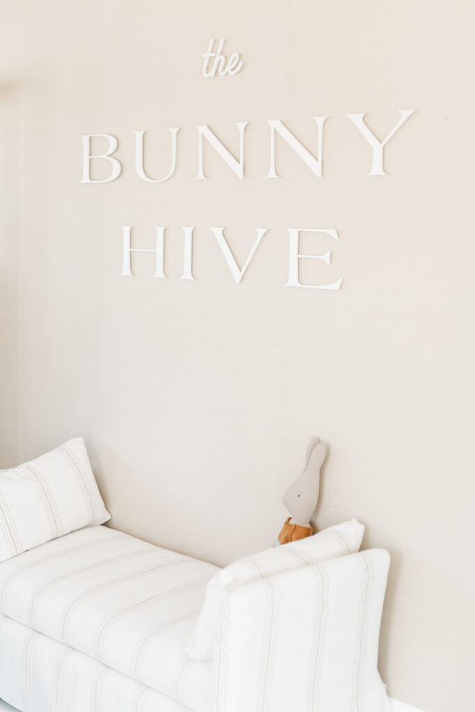 Playroom and class space at The Bunny Hive Zionsville captured by Kelly White Photography