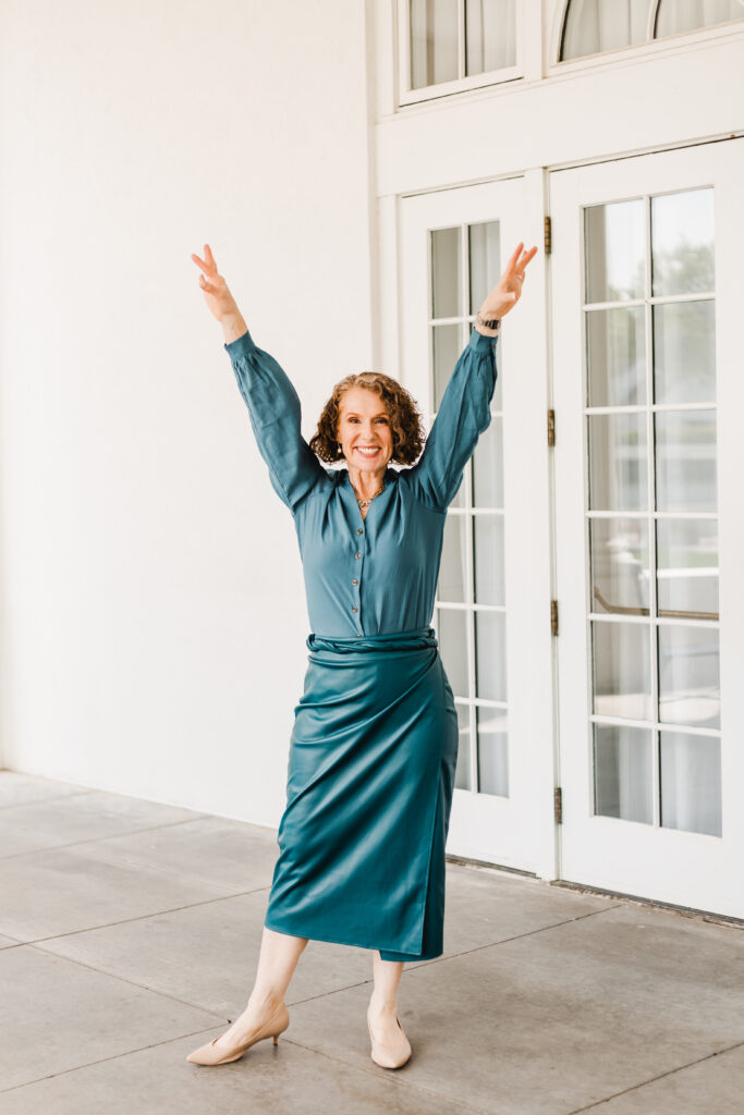Entrepreneur posing confidently outdoors Indianapolis during brand photography session, what to wear brand photos